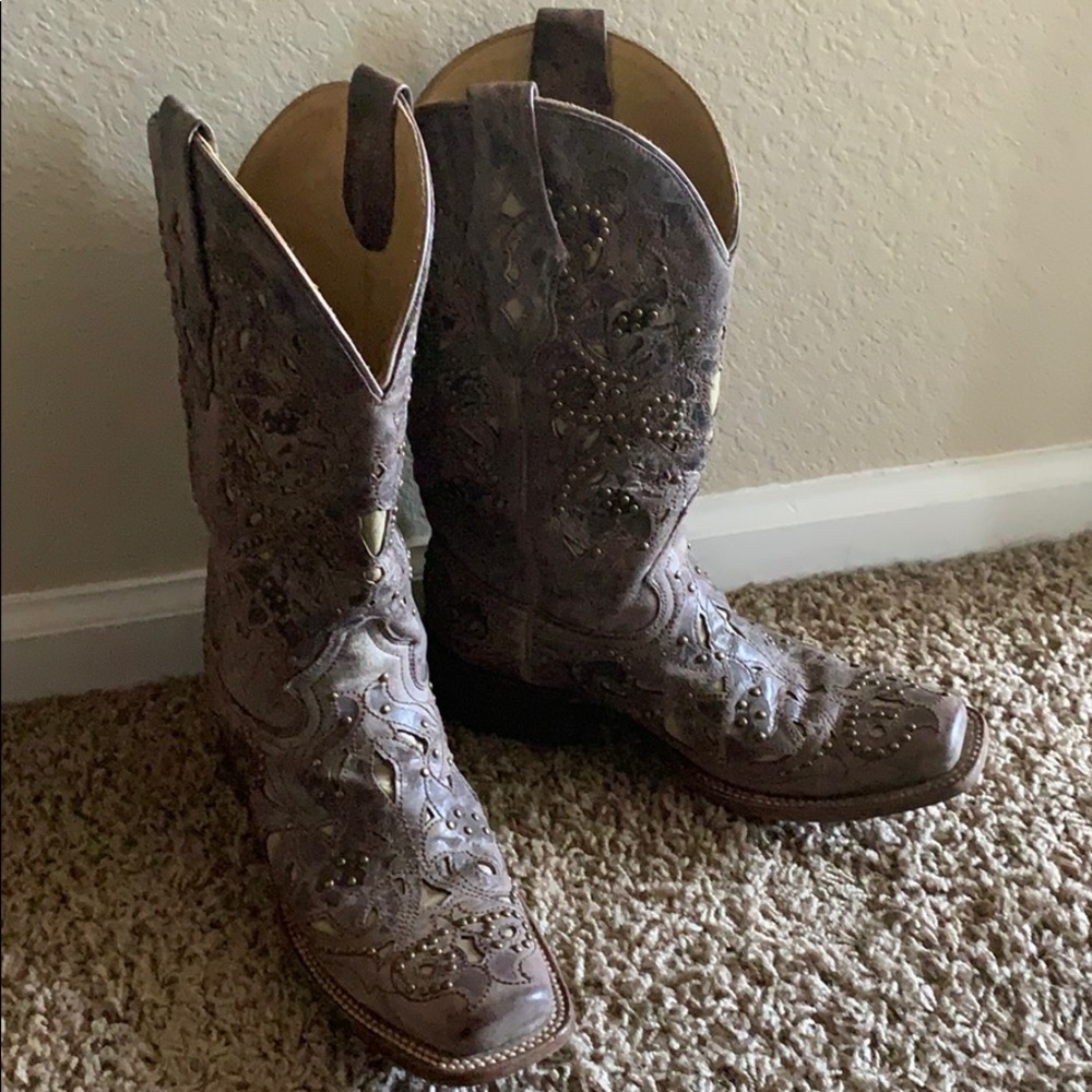 Corral vintage square toe cowgirl boots